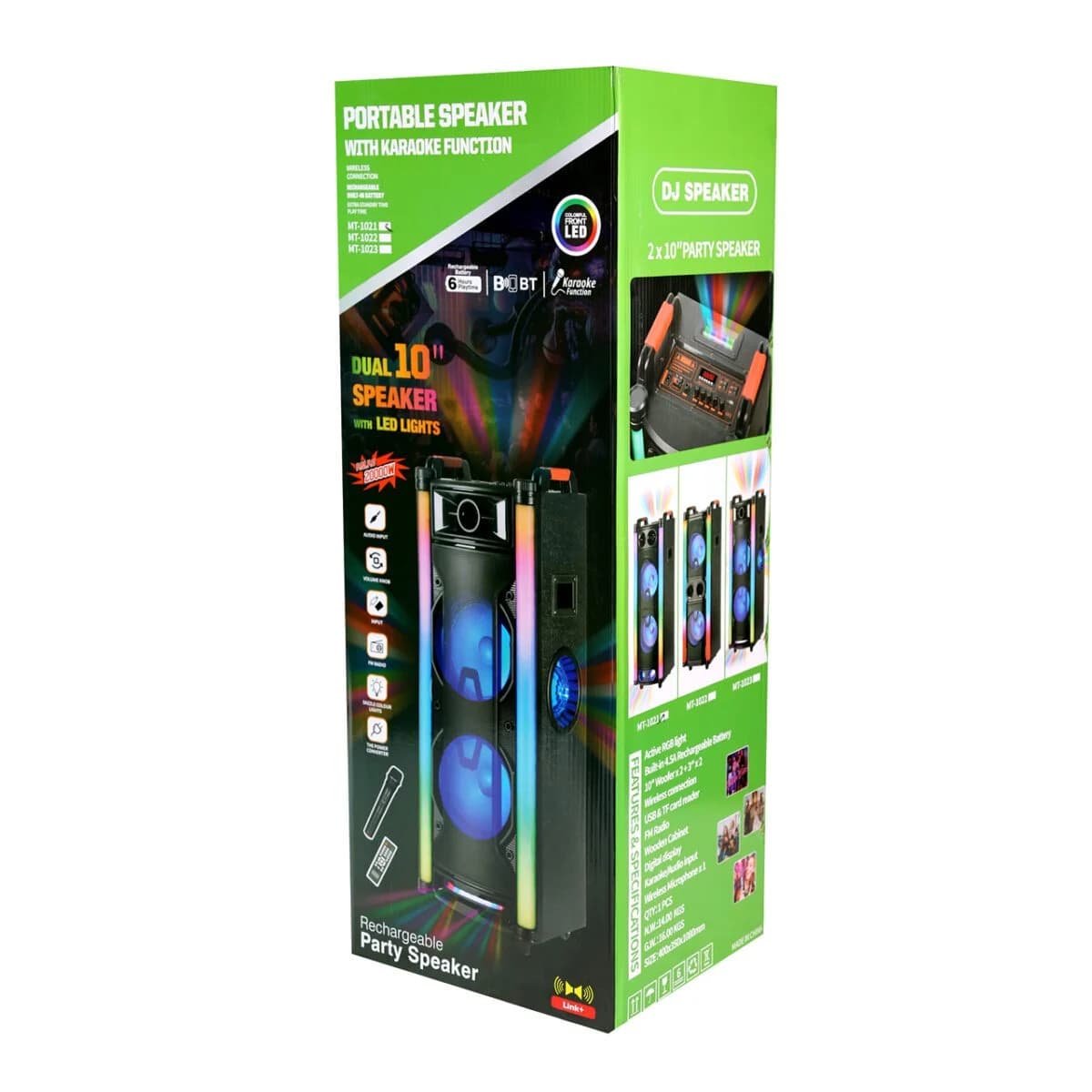 اسپیکر پارتی باکس مدل MT-1021 (پس کرایه)