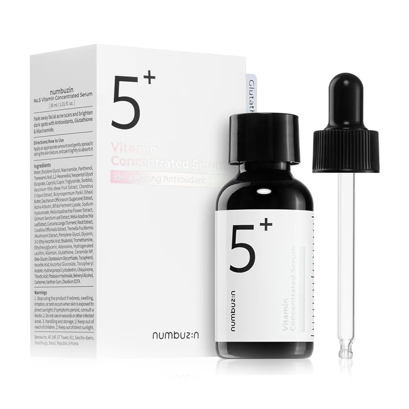 سرم ضد لک و روشن‌ کننده نامبوزین شماره 5 | Numbuzin No.5+ Glutathione Vitamin C Concentrated Serum — تصویر ۲