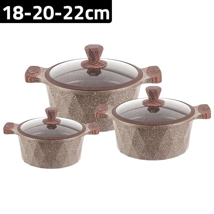 سرویس قابلمه زیو مدل 8170 سایز 22 / ZIO 8170 S22 — تصویر ۳
