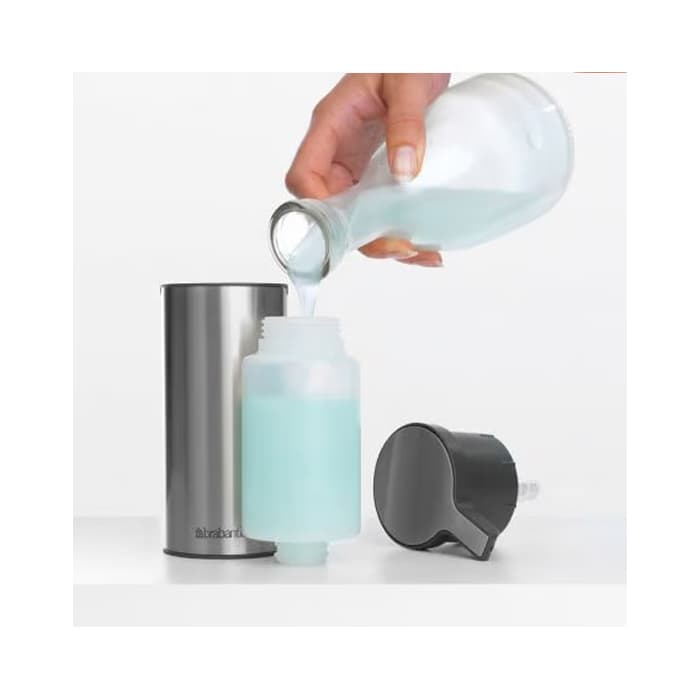 جا مایع دستشویی پروفایل استیل مات برابانتیا | Brabantia SOAP DISPENSER — تصویر ۴