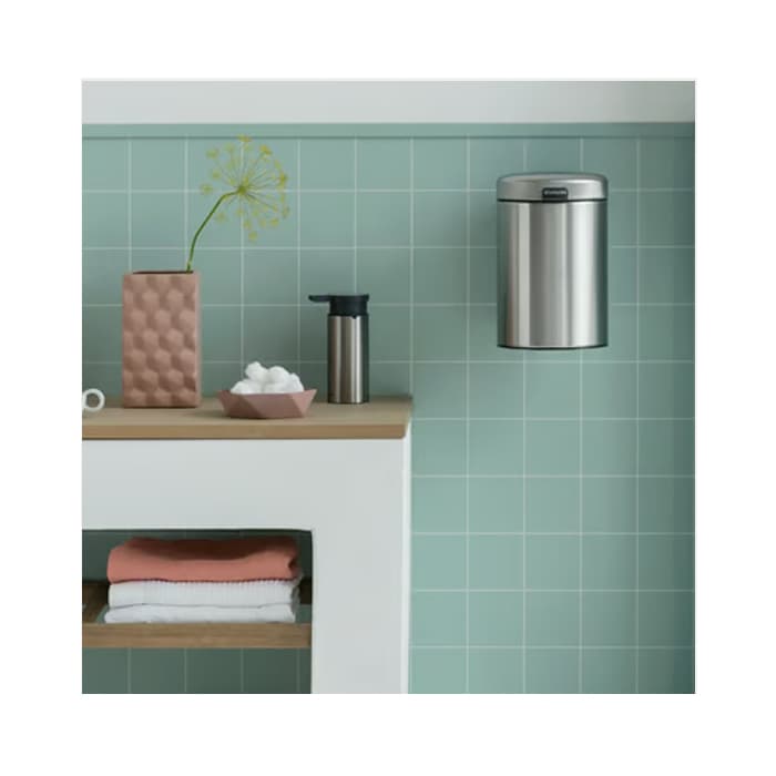 جا مایع دستشویی پروفایل استیل مات برابانتیا | Brabantia SOAP DISPENSER — تصویر ۲