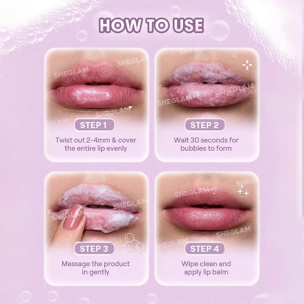اسکراب لب شیگلم مدل Bubble Buff — تصویر ۵