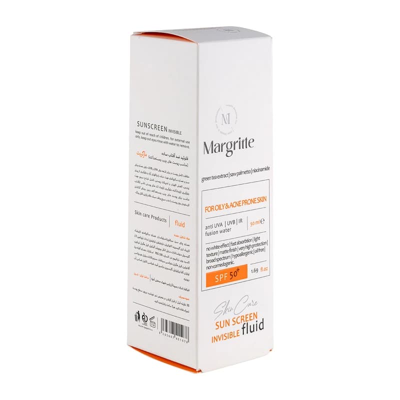 کرم ضد آفتاب بژ طبیعی مارگریت با SPF50 مناسب پوست چرب حجم 50 میلی لیتر — تصویر ۲