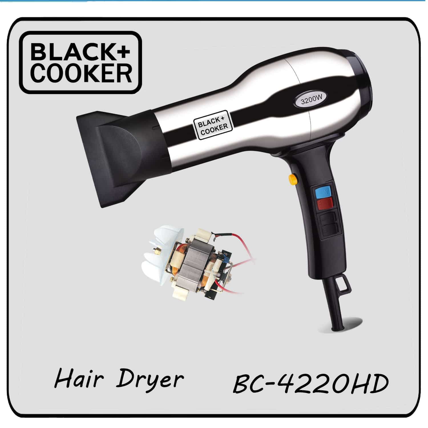 سشوار بلک اند کوکر مدل 4220 / BLACK+ COOKER BC-4220HD