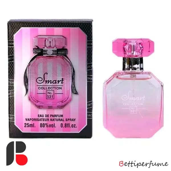 عطر جیبی زنانه اسمارت کالکشن مدل victoria secret bombshell کد 531 حجم 25 میلی لیتر