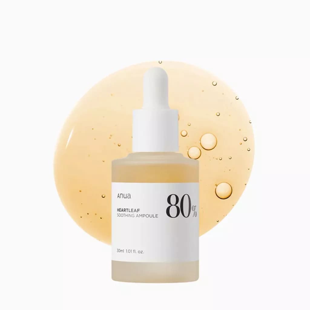 سرم ۸۰٪ هارتلیف آنوا | Anua Heartleaf 80% Moisture Soothing Ampoule — تصویر ۳
