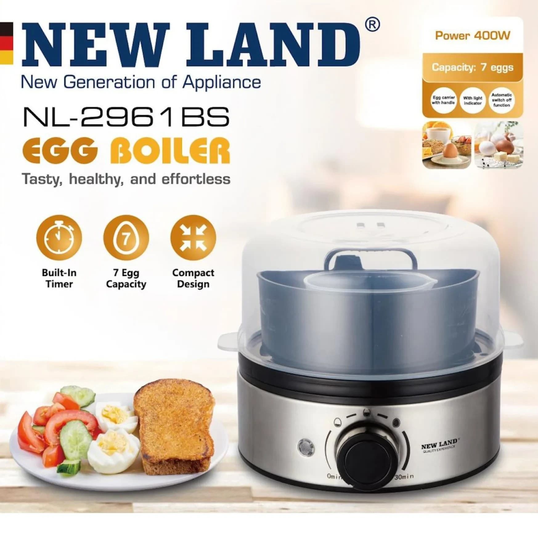 تخم مرغ پز نیولند مدل 2961 / NEWLAND NL-2961 — تصویر ۶