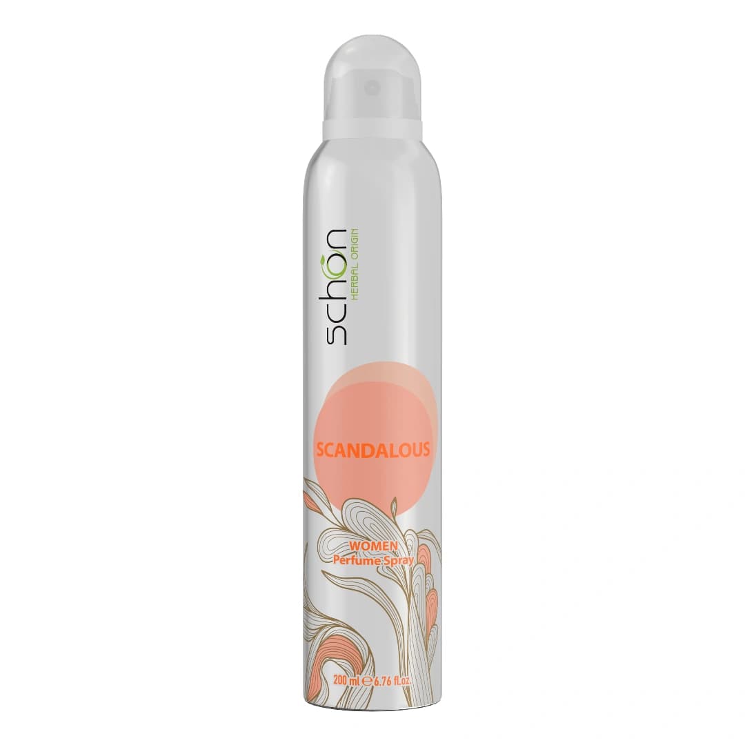 اسپری خوشبوکننده بدن زنانه شون مدل اسکندلوس 200 میلی لیتر | Body Spray Scandalous Schon 200ml