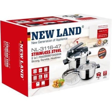 زودپز دو قلو کلیپسی نیولند مدل 3116 / NEWLAND NL-3116