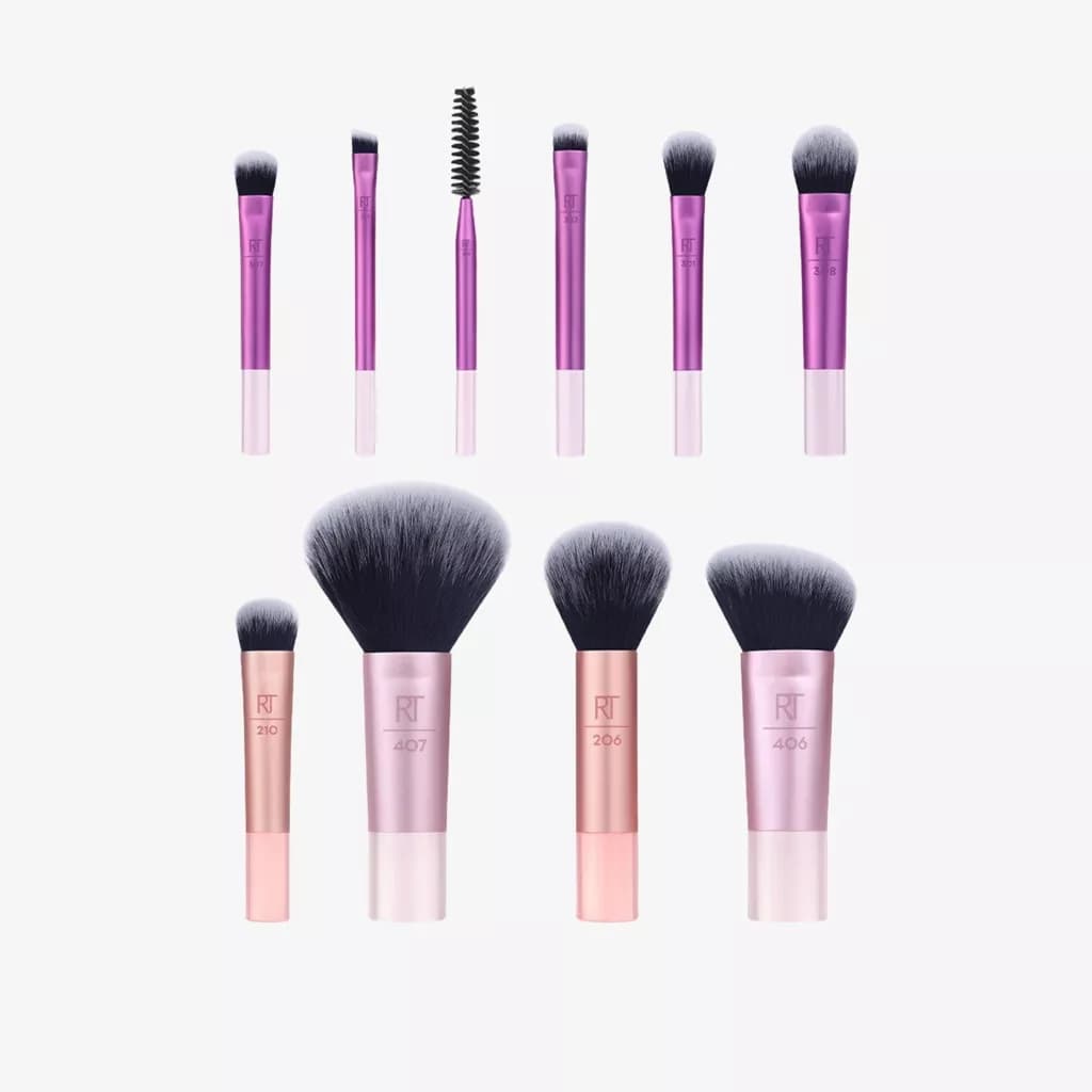 ست براش مینی مسافرتی ریل تکنیکس ۱۰ تکه | Real Techniques Travel Fantasy Mini Brush Kit 10 Piece Set — تصویر ۴