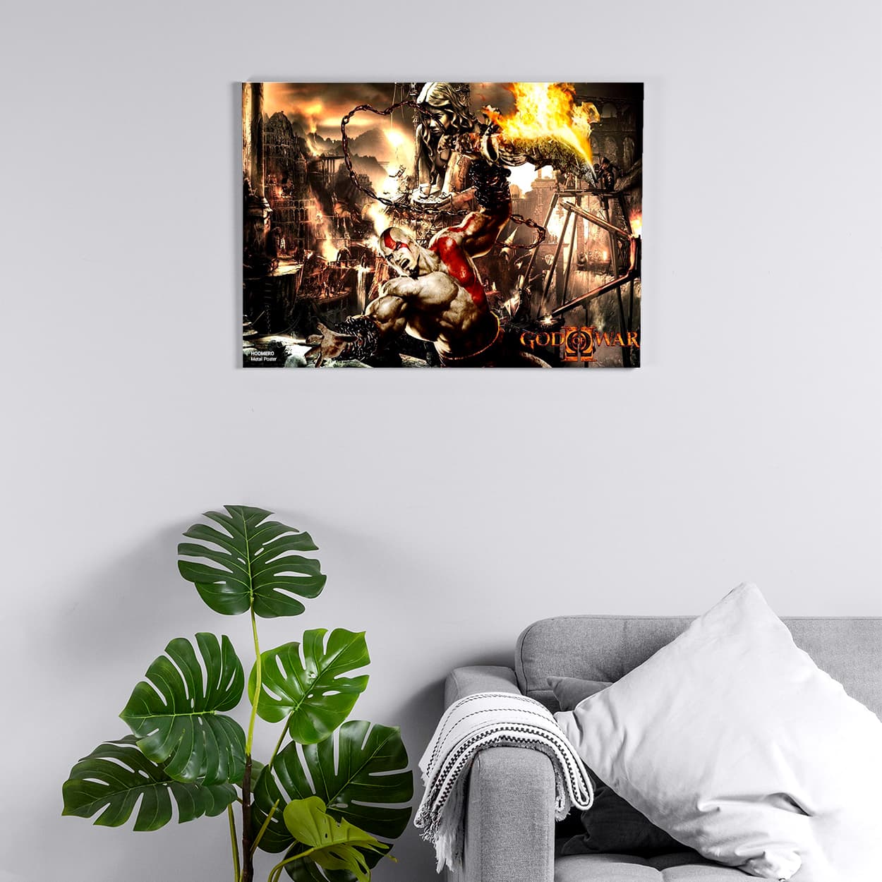 پوستر هومرو مدل فلزی طرح God of War کد PS505 — تصویر ۲