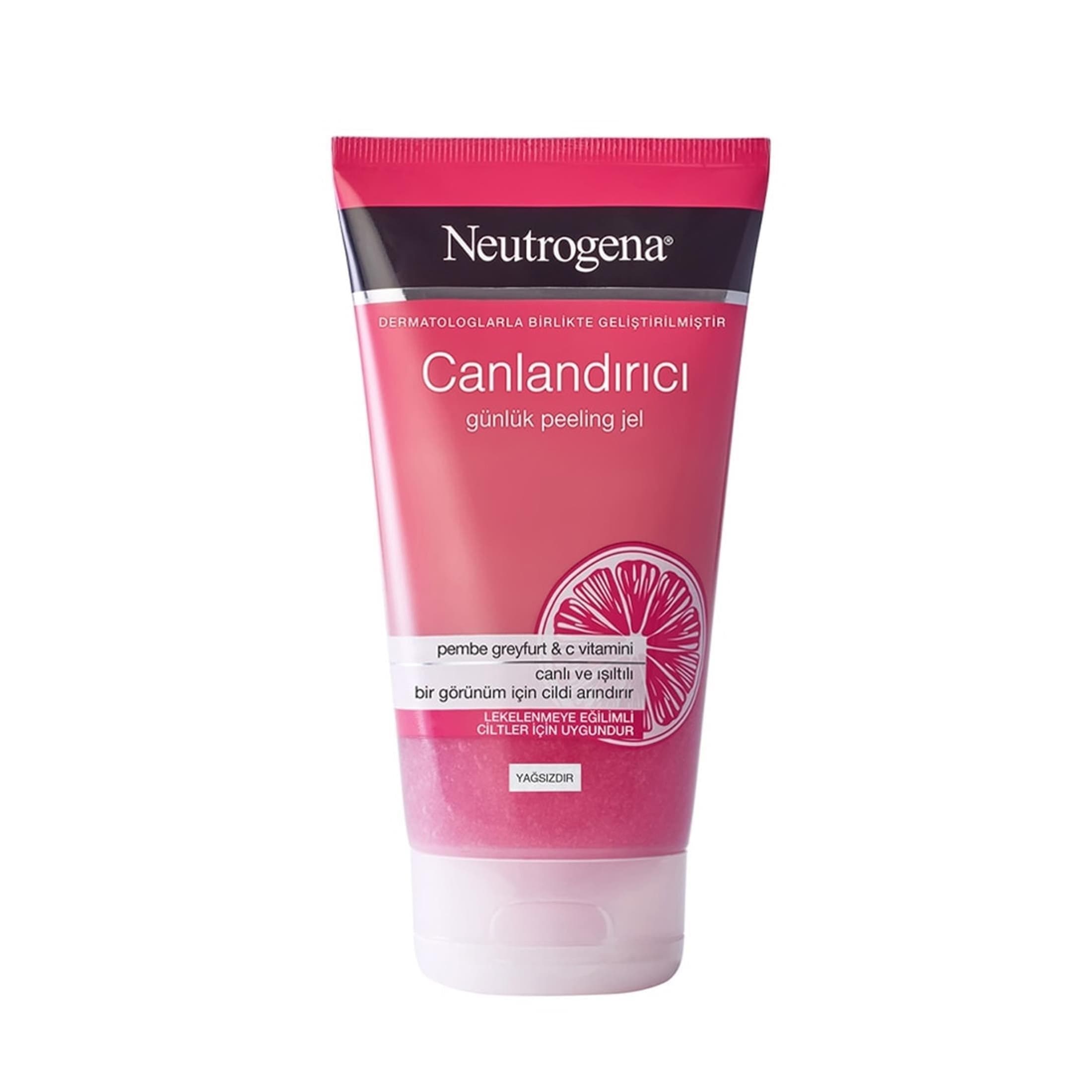 ژل اسکراب نوتروژینا مدل Canlandırıcı شفاف کننده مناسب انواع پوست 150 میلی لیتر