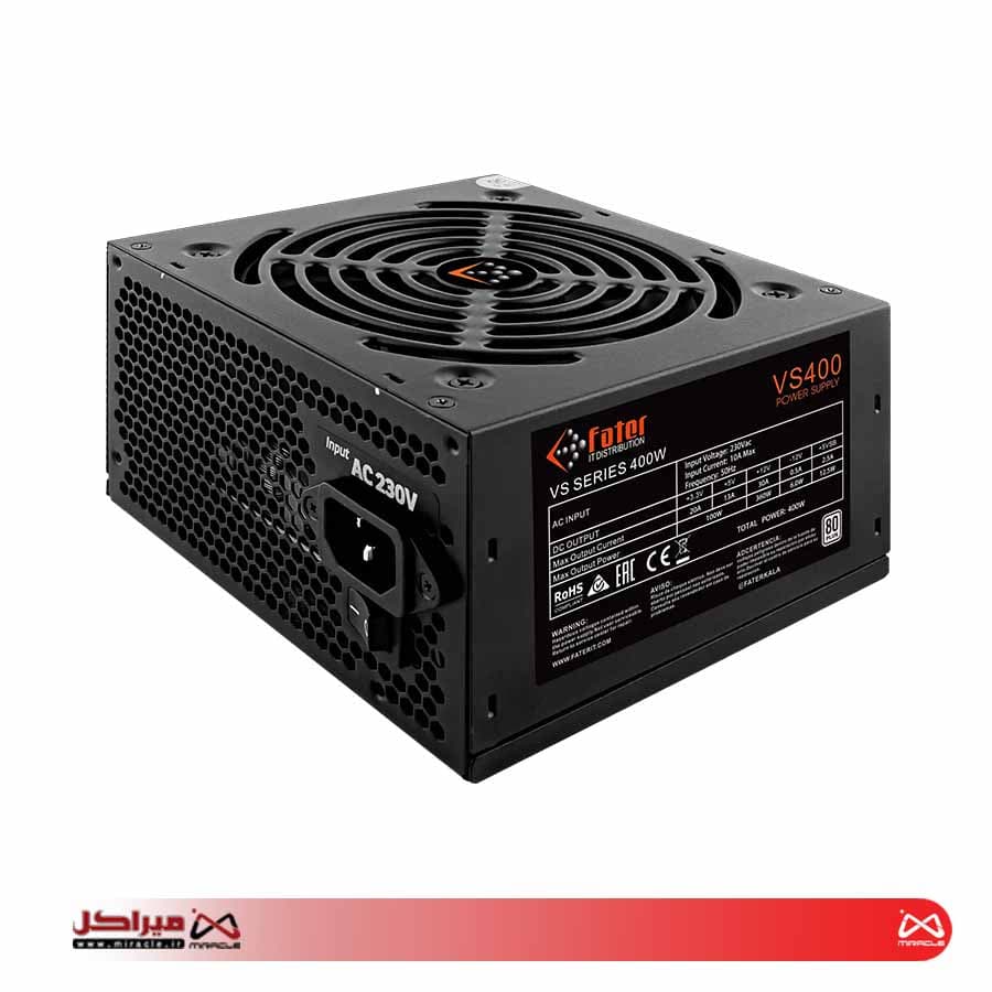 پاور کامپیوتر 400 وات فاطر مدل Fater VS400 80Plus — تصویر ۴