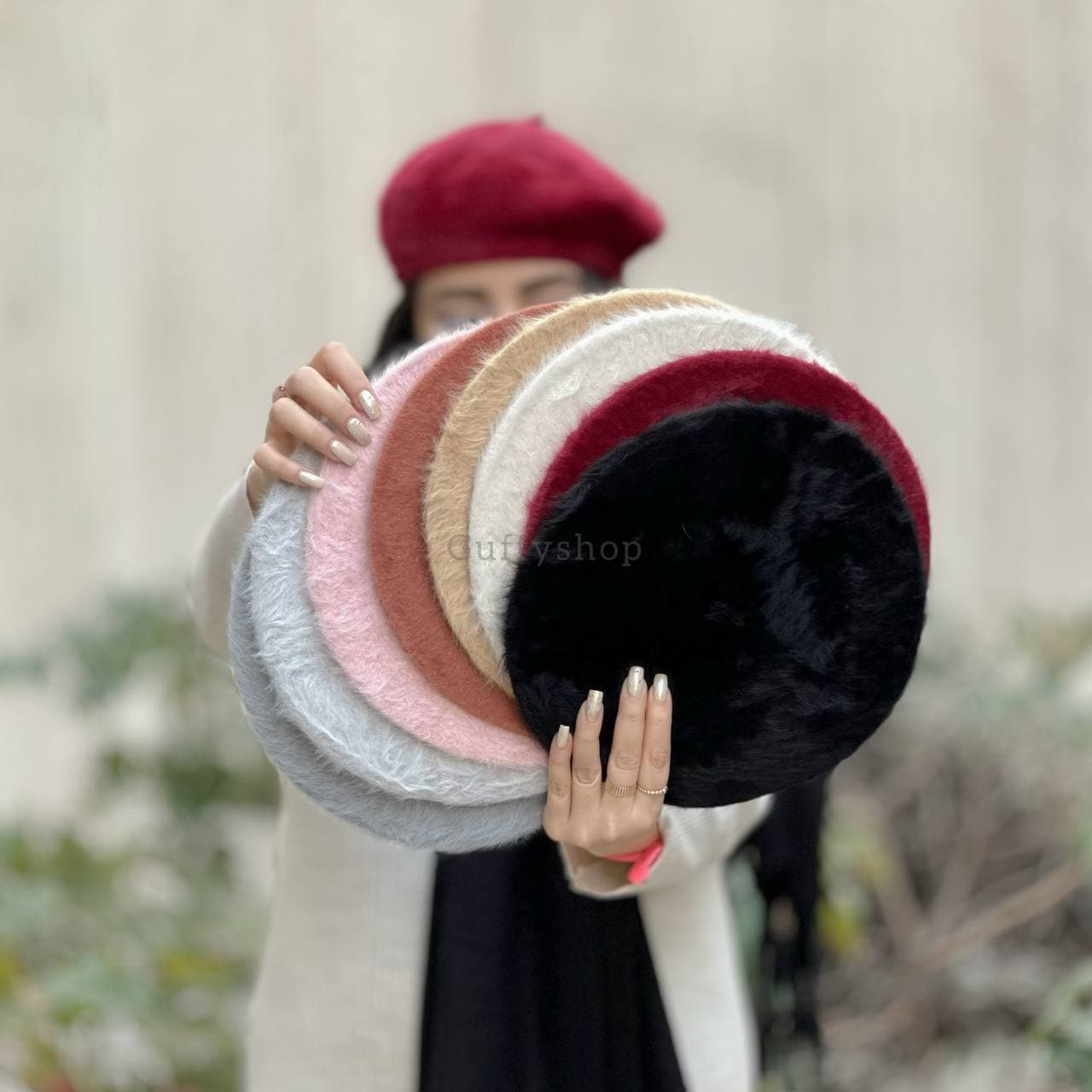 کلاه برت موهر ساده — تصویر ۲