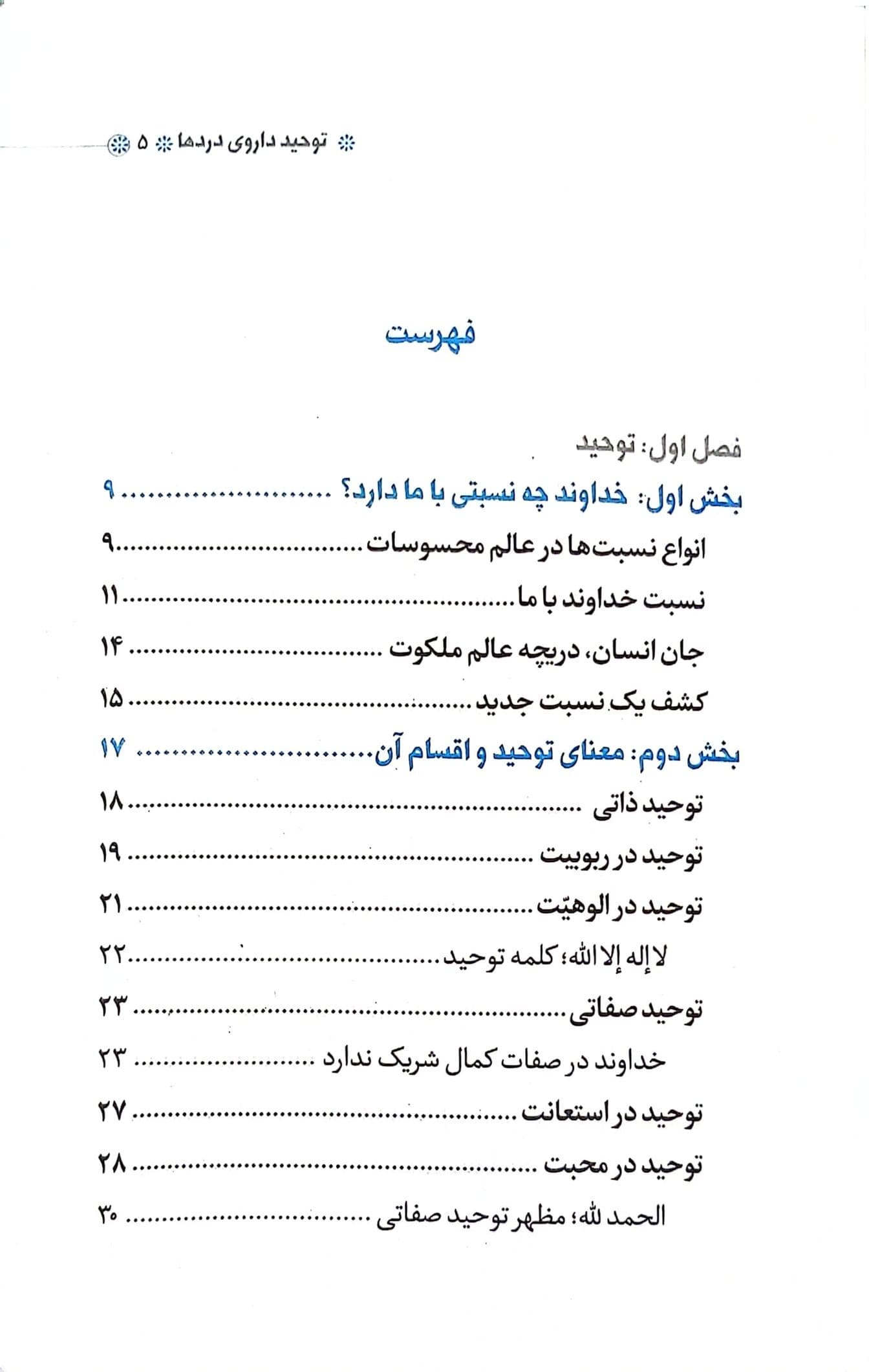 توحید داروی درد‌ها — تصویر ۲