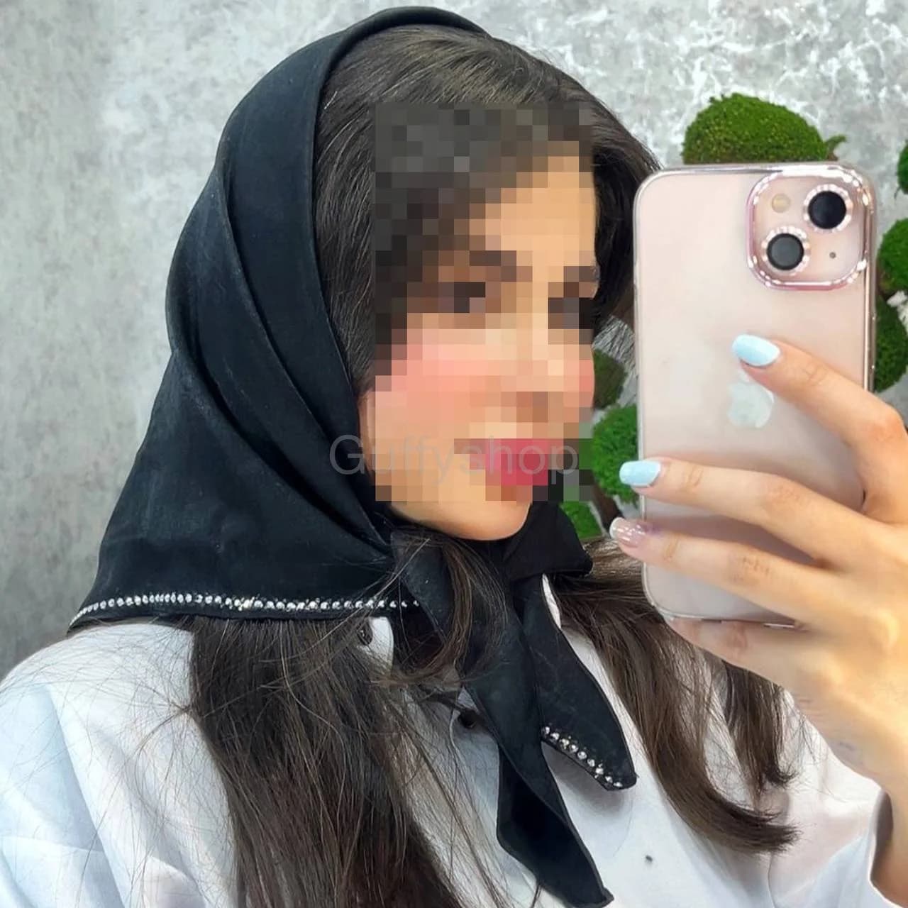 مینی اسکارف نگینی — تصویر ۵