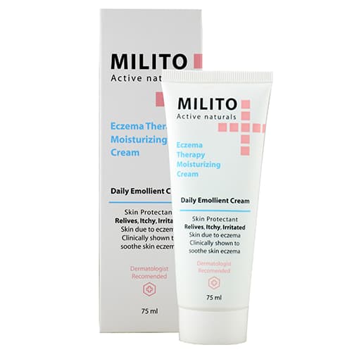 کرم مرطوب کننده میلیتو درمان خشکی و اگزما 75ml — تصویر ۲