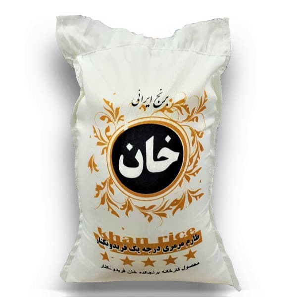 برنج فجر طارم مرمری درجه یک - برنج خان - 10 کیلو