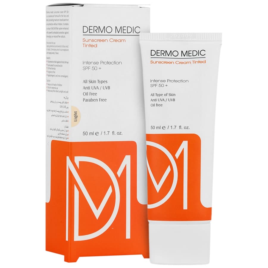 کرم ضد آفتاب درمومدیک SPF50 (روشن) درمومدیک