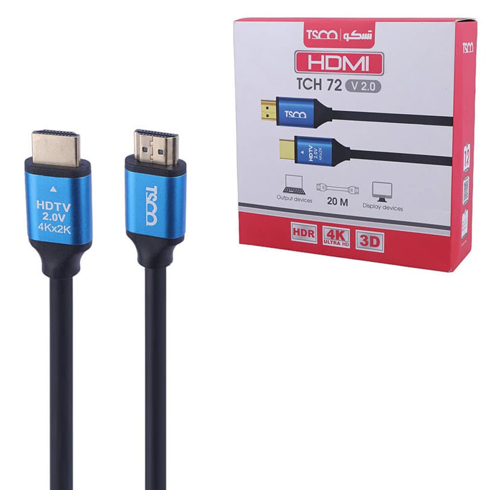 کابل HDMI تسکو مدل TCH72 طول 20 متری — تصویر ۴