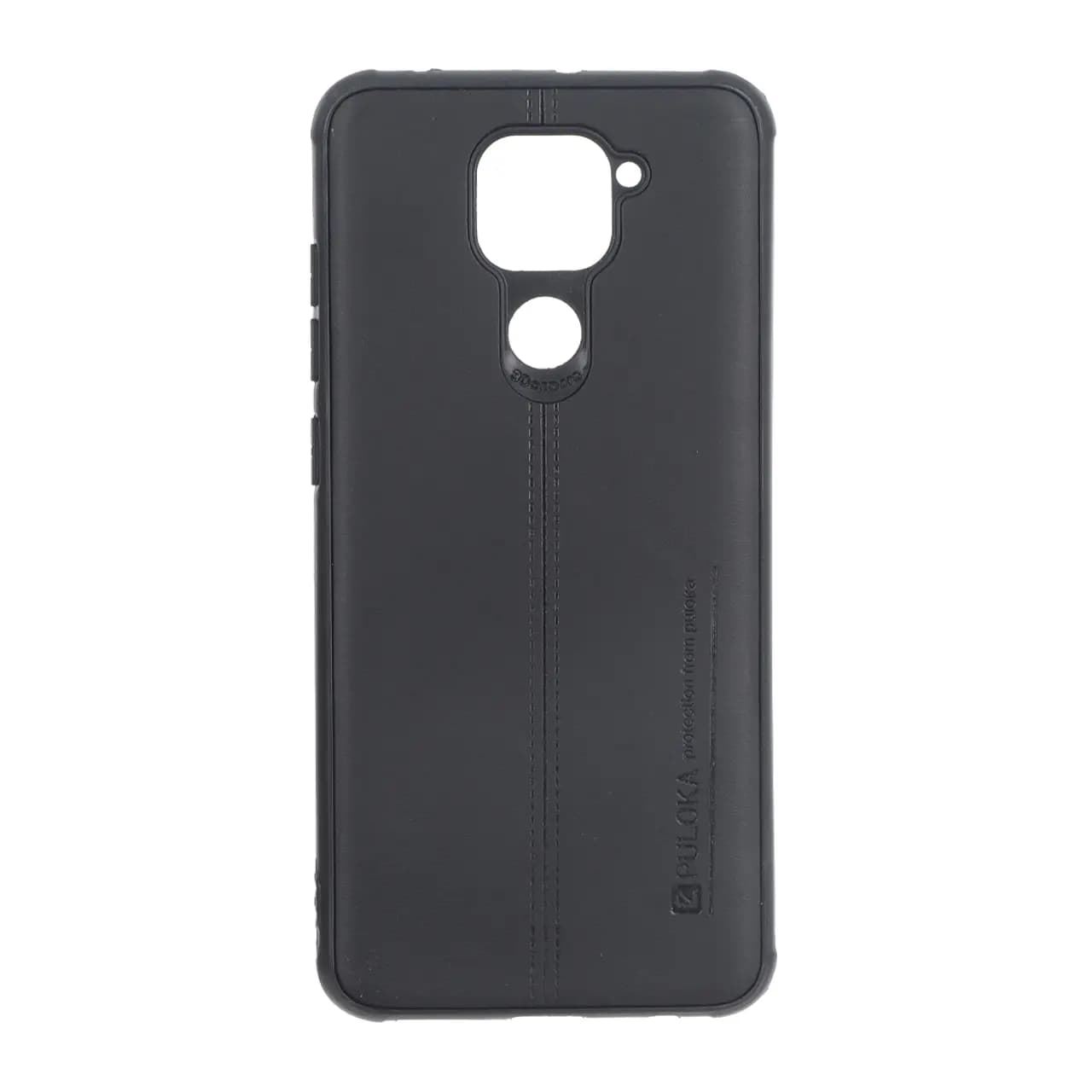 قاب Puloka طرح چرم دوخت دار Xiaomi Redmi Note 9 / Redmi 10X 5G / Redmi 10X Pro 5G – مشکی