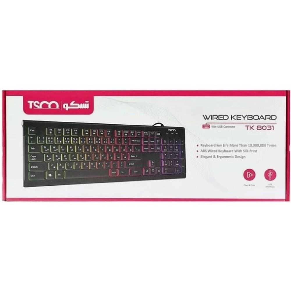 کیبورد گیمینگ تسکو مدل TK 8031 باسیم — تصویر ۳