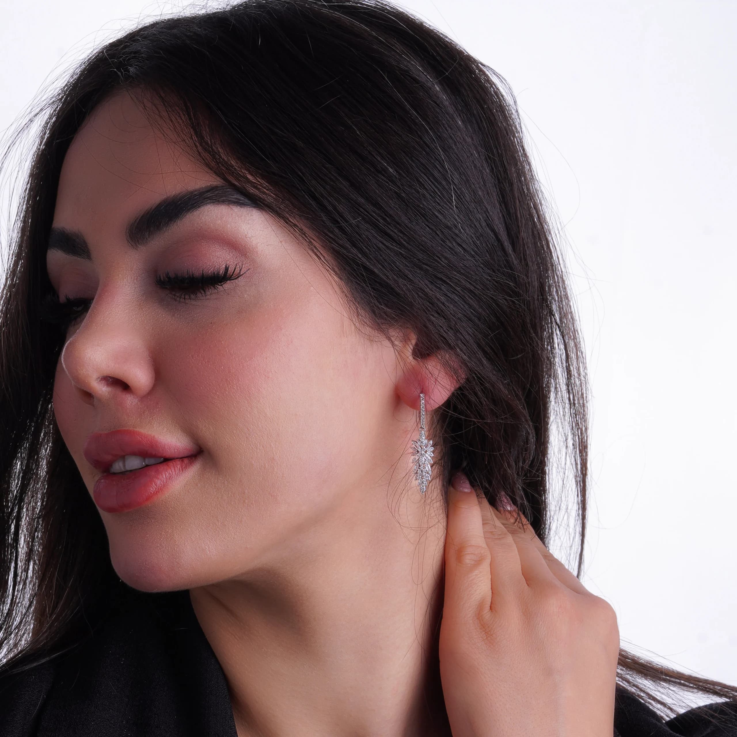 سرویس نقره زنانه با نگین زیرکونیا شمیم سیلور 1015113 — تصویر ۷