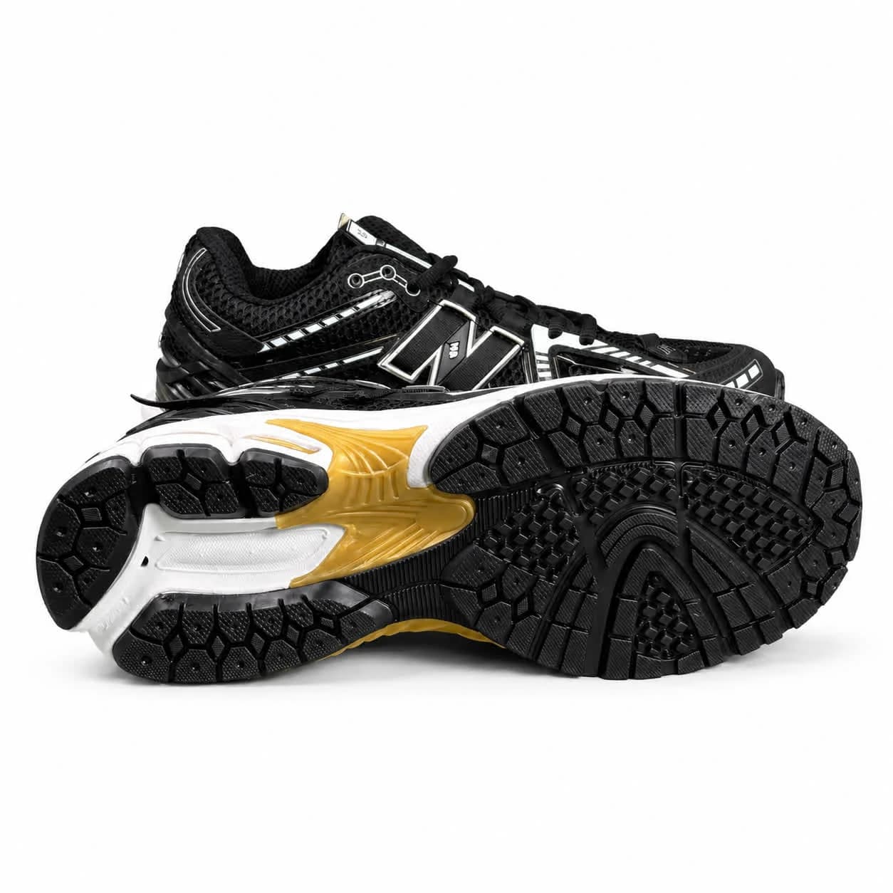 کتونی مردانه نیوبالانس مشکی سفید New BALANCE 1906 — تصویر ۴