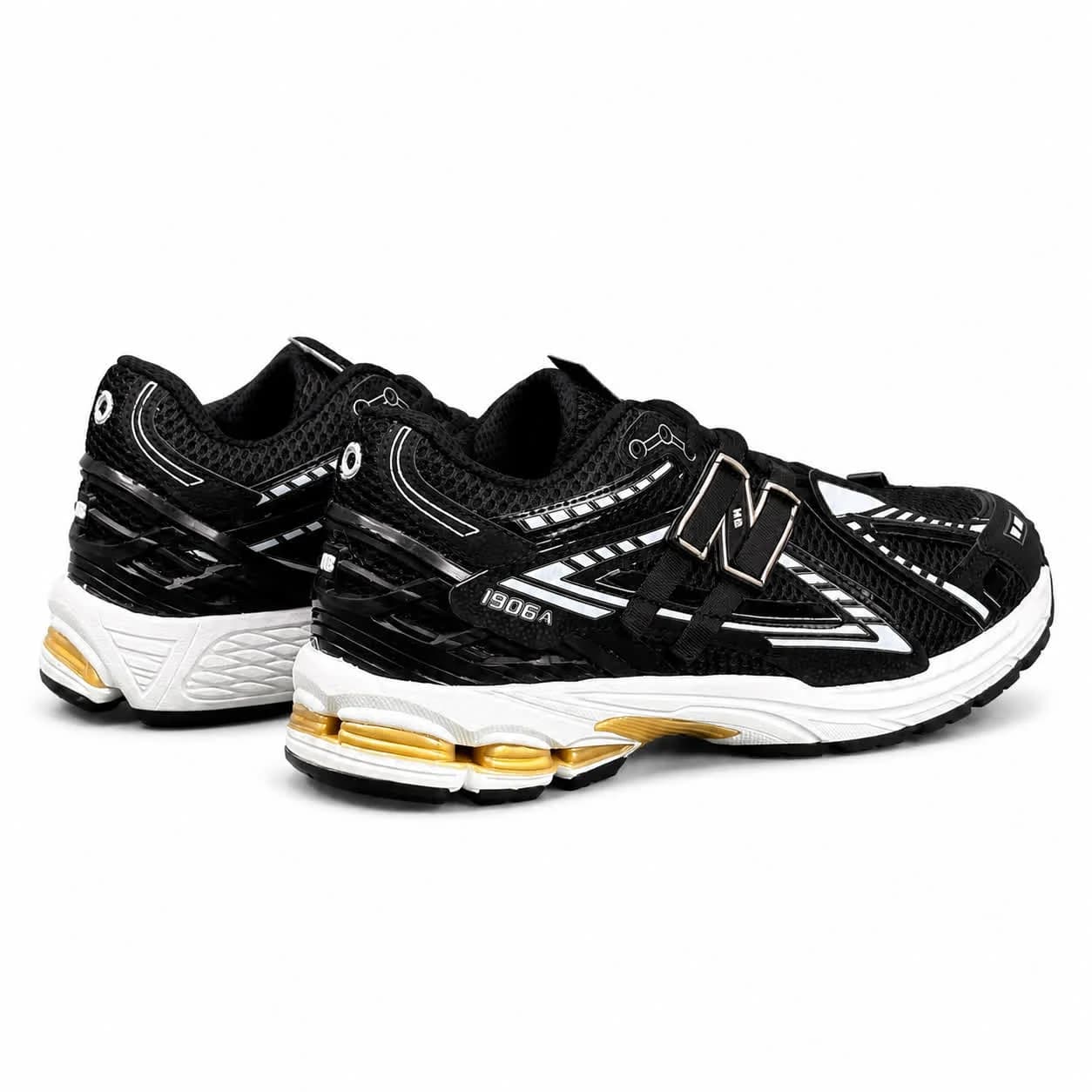 کتونی مردانه نیوبالانس مشکی سفید New BALANCE 1906 — تصویر ۵