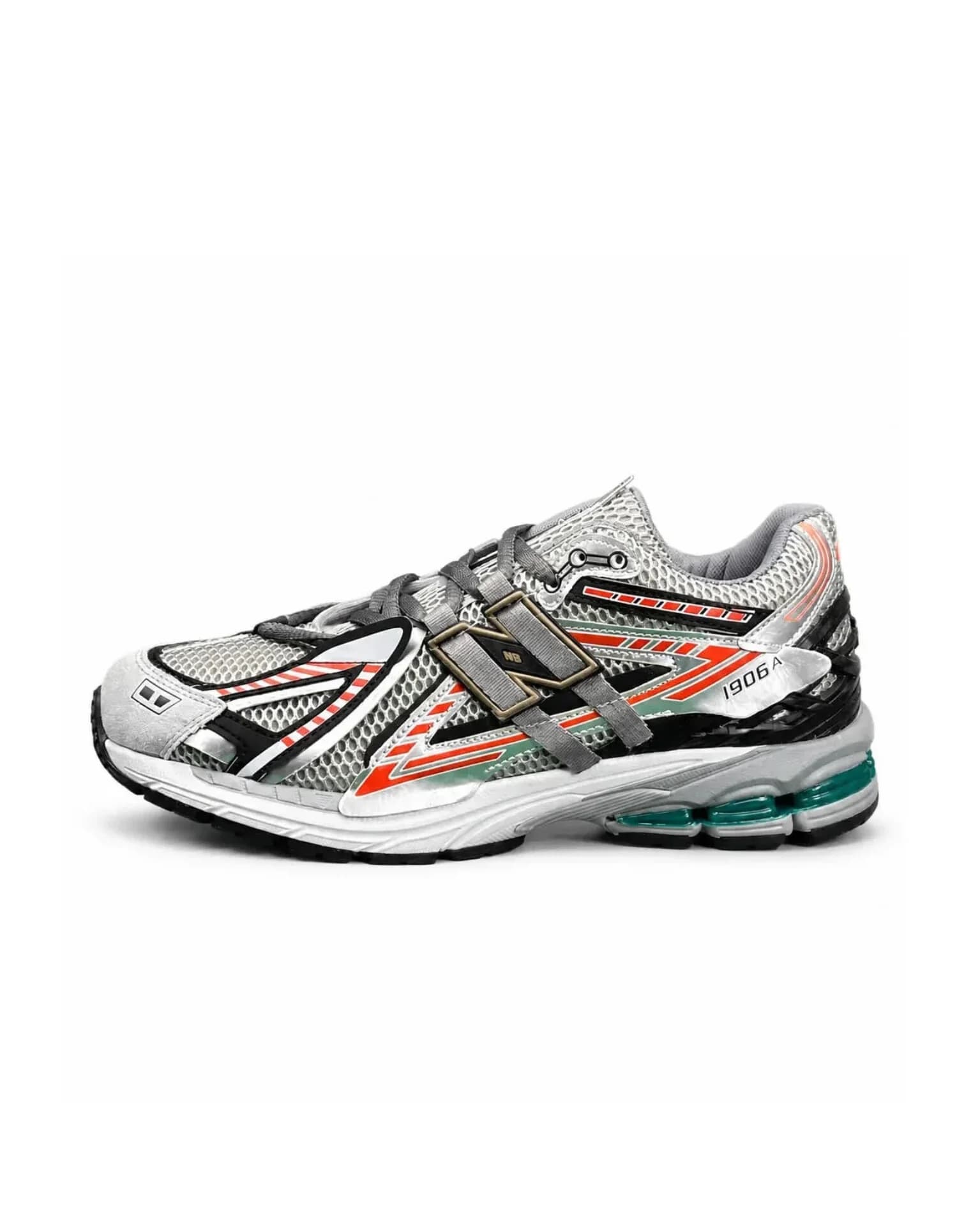 کتونی مردانه نیوبالانس طوسی نارنجی New BALANCE 1906