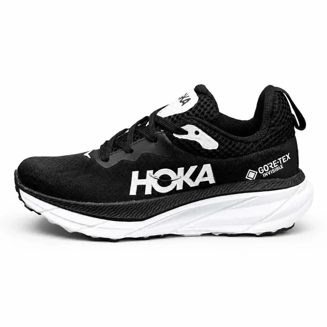 کتونی زنانه مدل سوپر رانینگ هوکا مشکی سفید HOKA