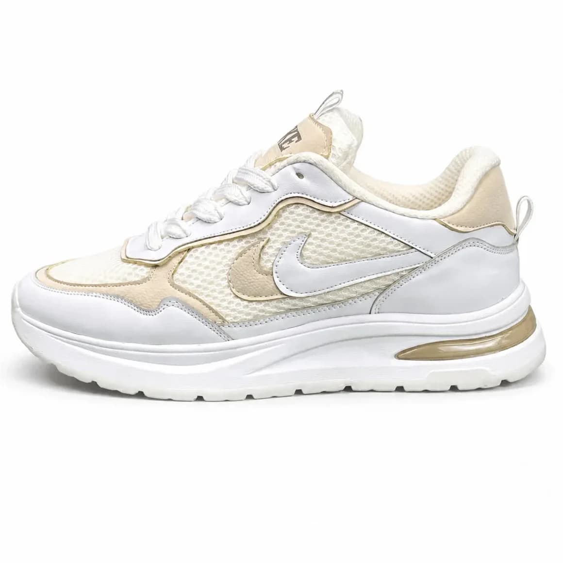 کفش کتونی مردانه مدل نایکی دو نایک رانینگ سفید کرم NIKE