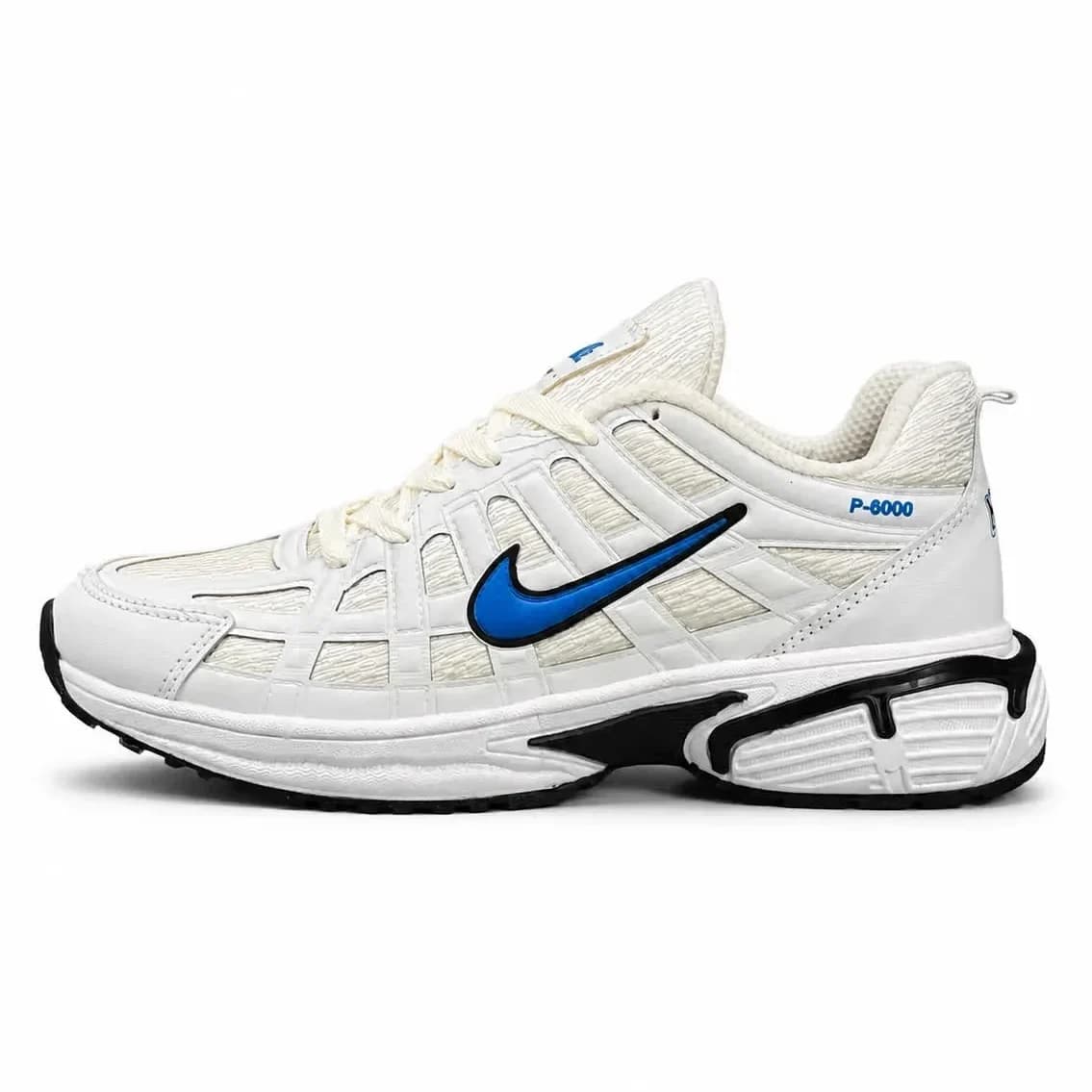 کتونی مردانه مدل رانینگ نایک P6000 سفید آبی NIKE