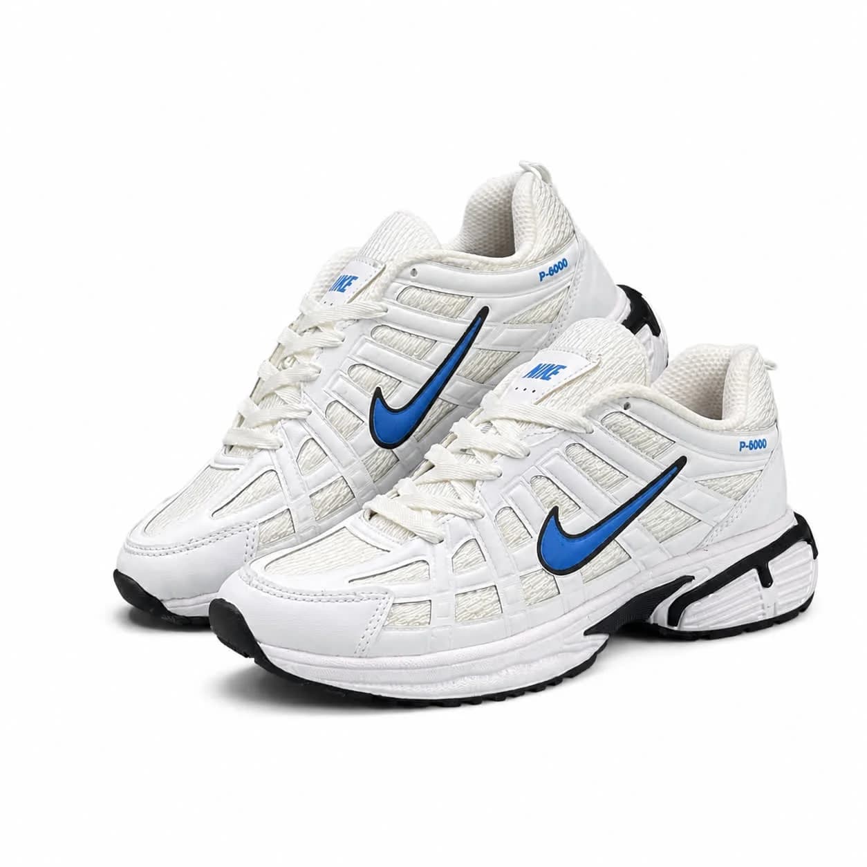 کتونی مردانه مدل رانینگ نایک P6000 سفید آبی NIKE — تصویر ۲
