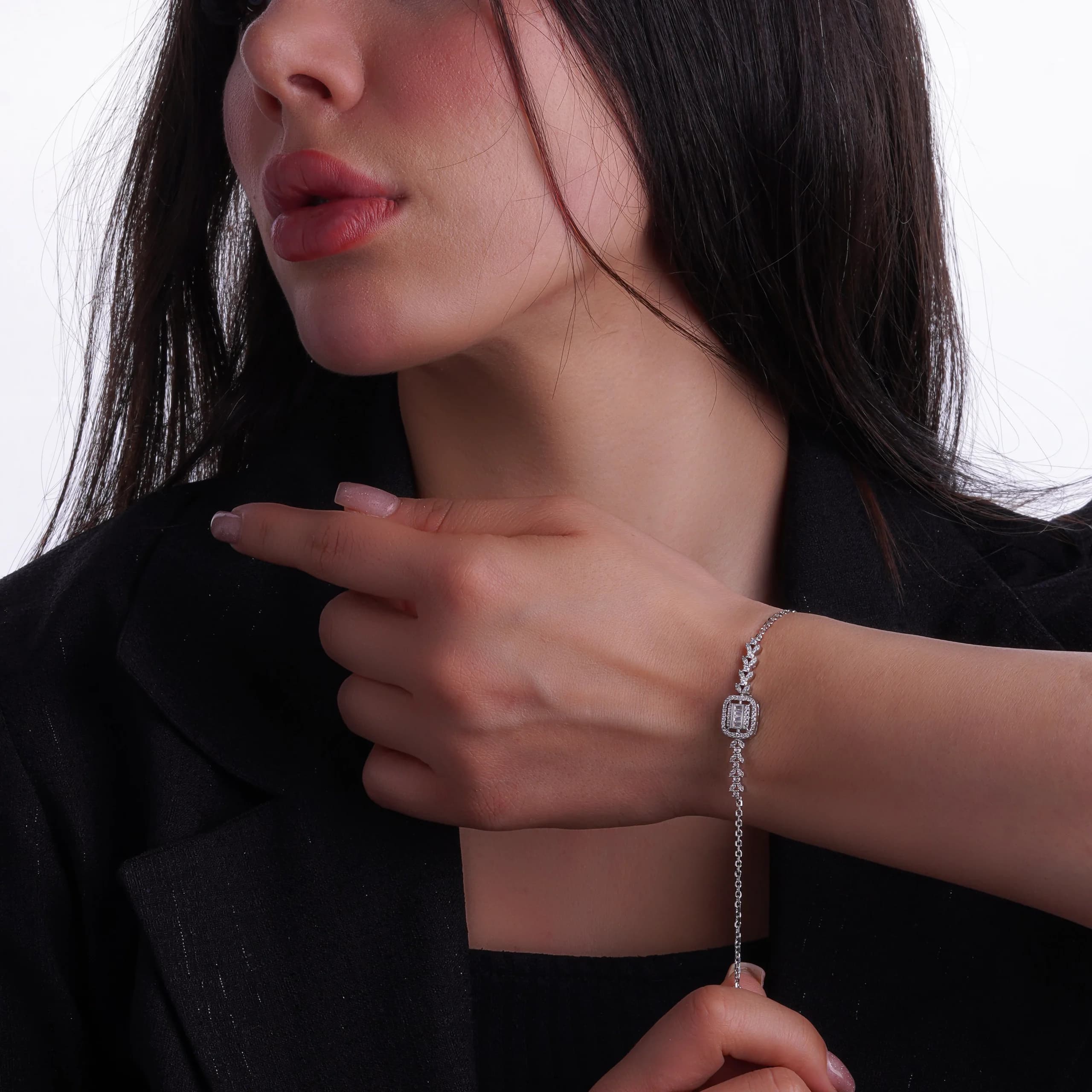 سرویس نقره زنانه طرح مربع شمیم سیلور 1015100 — تصویر ۳