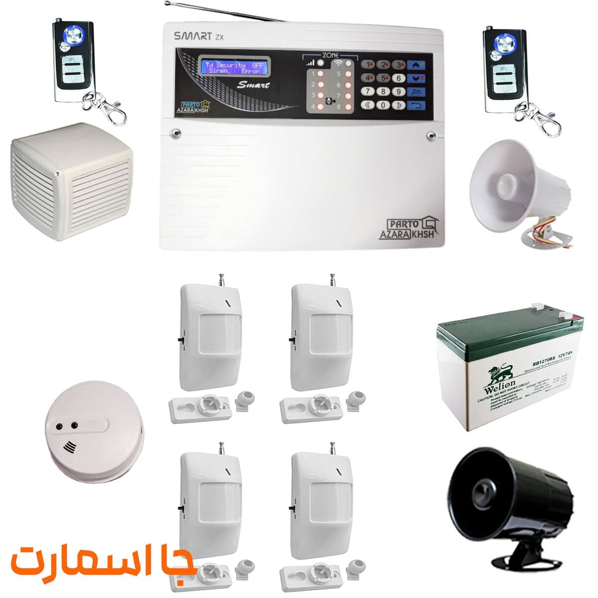 سیستم دزدگیر سیم‌کارتی پرتوآذرخش مدل Smart ZXF