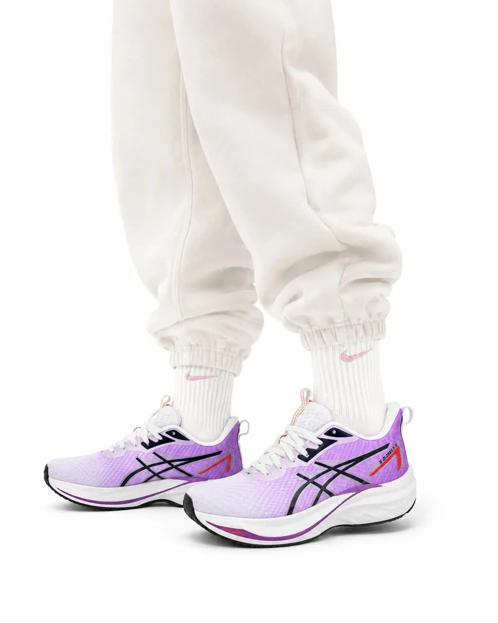 کفش کتونی زنانه زیره بست مدل اسیکس سفیدبنفش ASICS — تصویر ۵