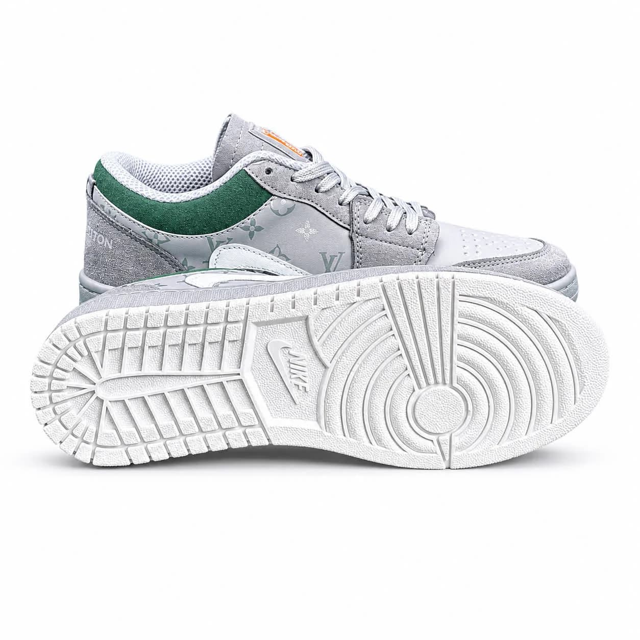کتونی مردانه مدل نایکی ویتون طوسی سبز NIKE — تصویر ۴