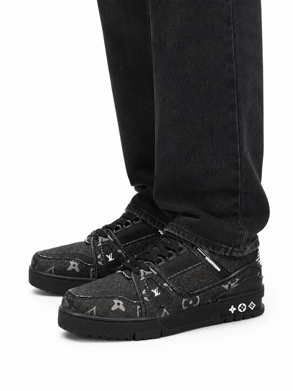 کفش کتانی مردانه مدل ونس لوی ویتون مشکی تمام Vans Louis Vuitton — تصویر ۲