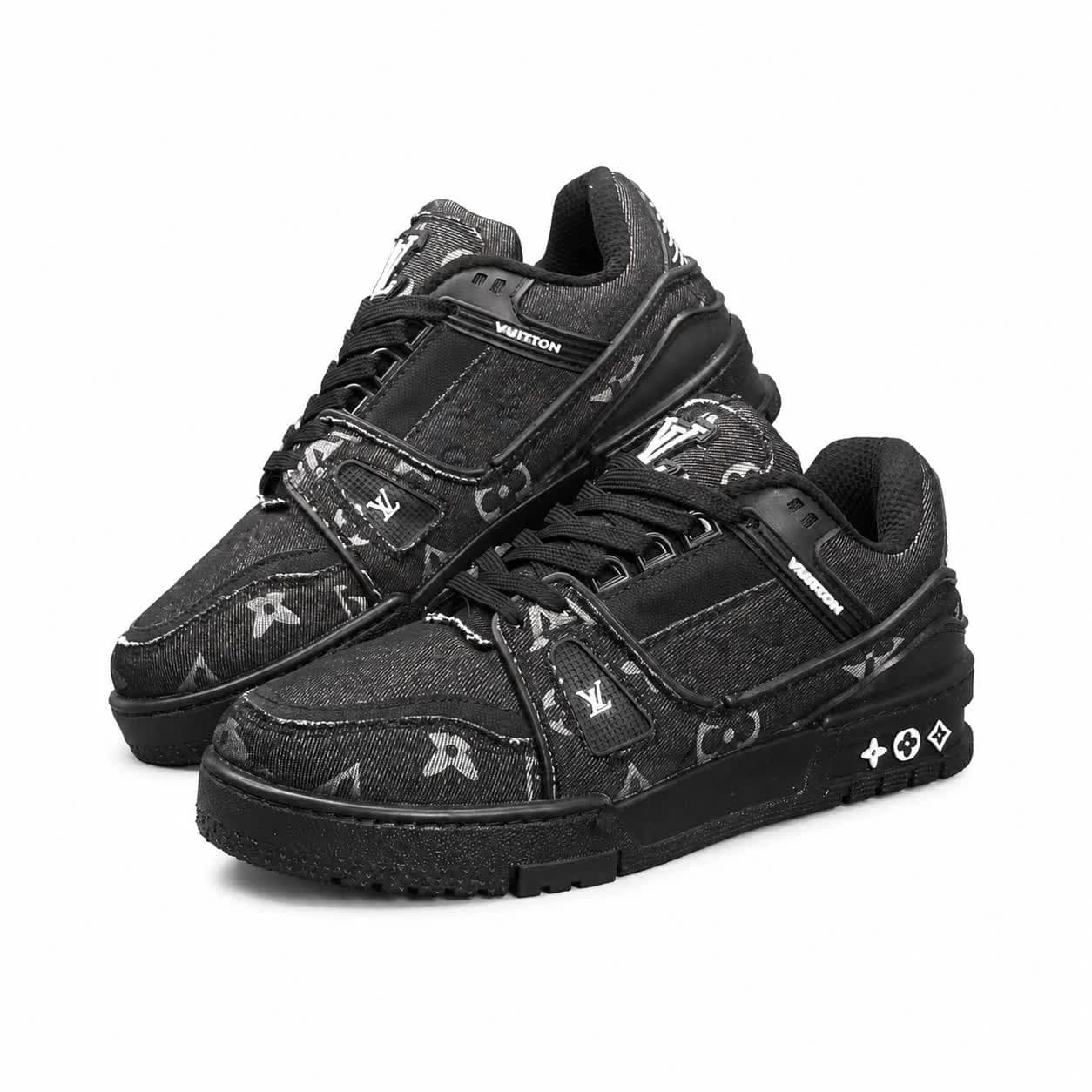 کفش کتانی مردانه مدل ونس لوی ویتون مشکی تمام Vans Louis Vuitton — تصویر ۳