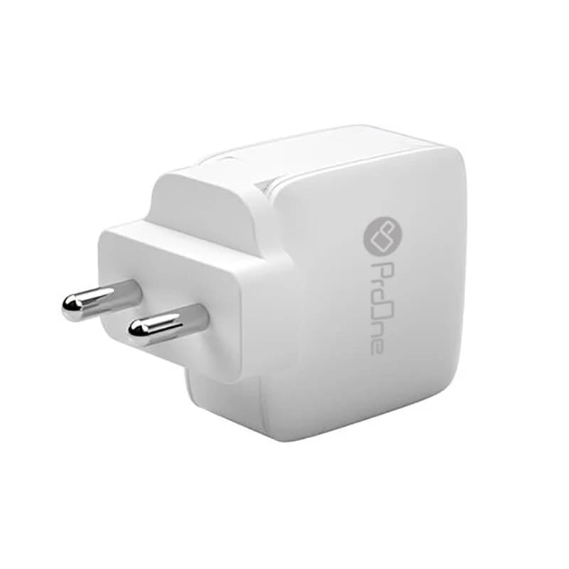شارژر دیواری پرووان PWC565 | توان 65 وات، دو پورت Type-C + یک پورت USB-A، فناوری PD و QC3.0 — تصویر ۲