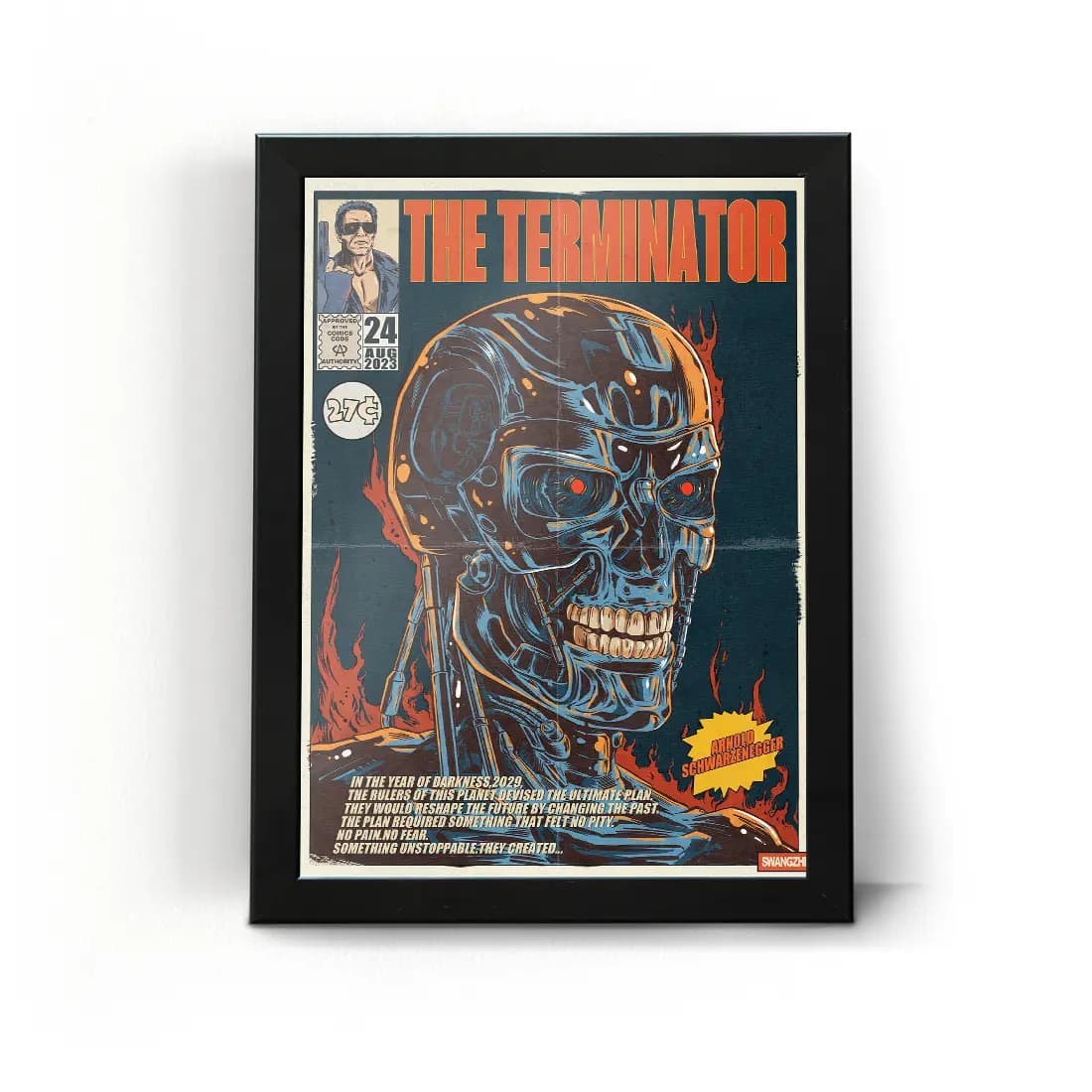 تابلو قاب نابودگر Terminator طرح 4
