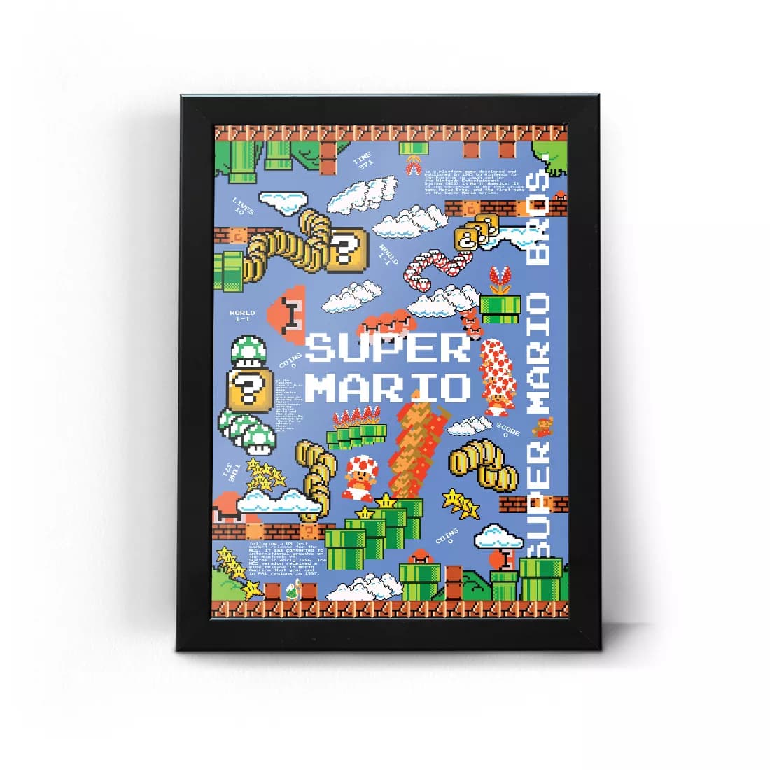 تابلو قاب سوپر ماریو طرح 10 Super Mario