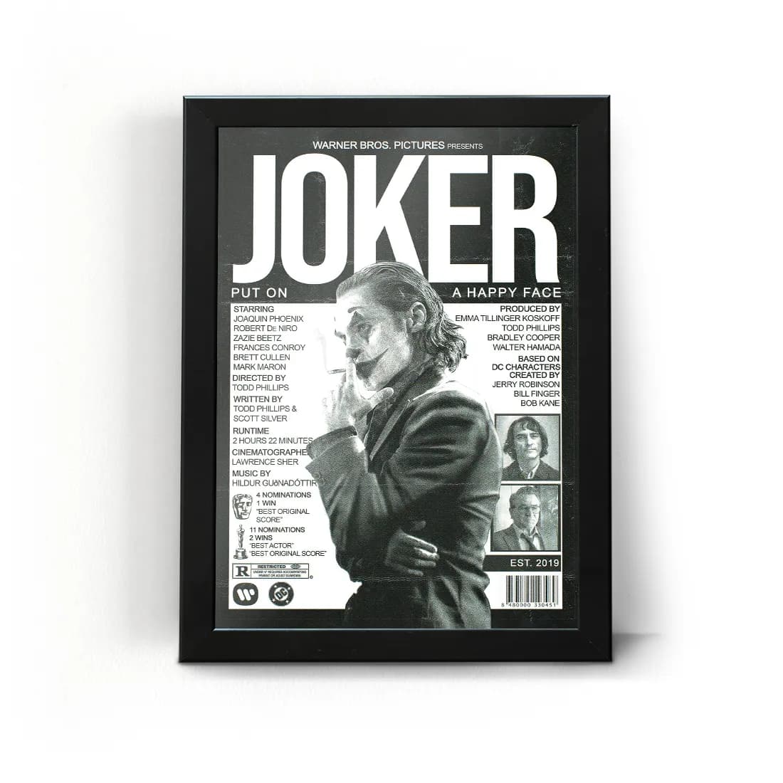 تابلو قاب جوکر Joker 4