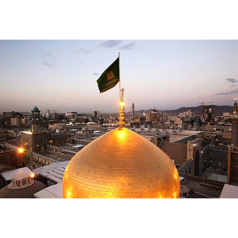 تابلو شاسی مدل گنبد منور حرم امام رضا (ع) کد 02 — تصویر ۲