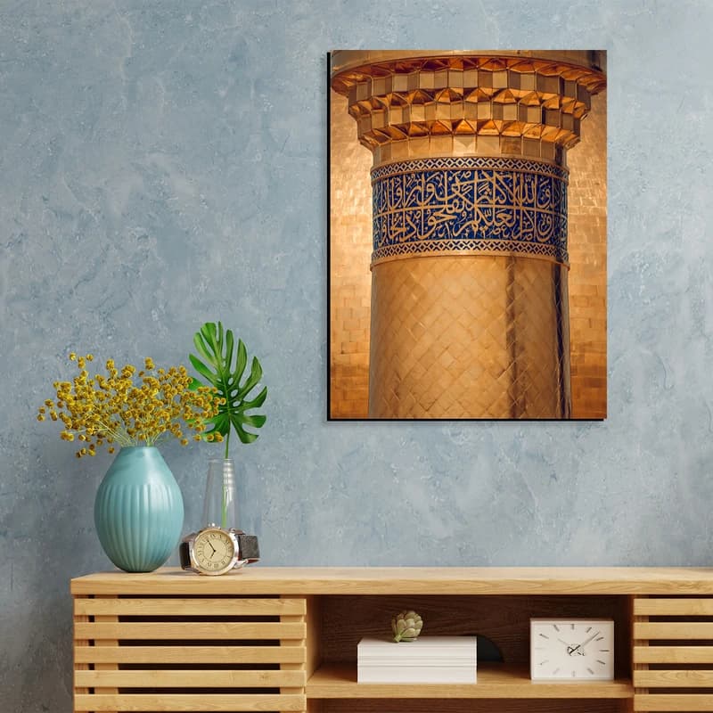 تابلو شاسی مدل طاقچه ريال طرح نجف حرم امام علی (ع) کد 110-06 — تصویر ۲