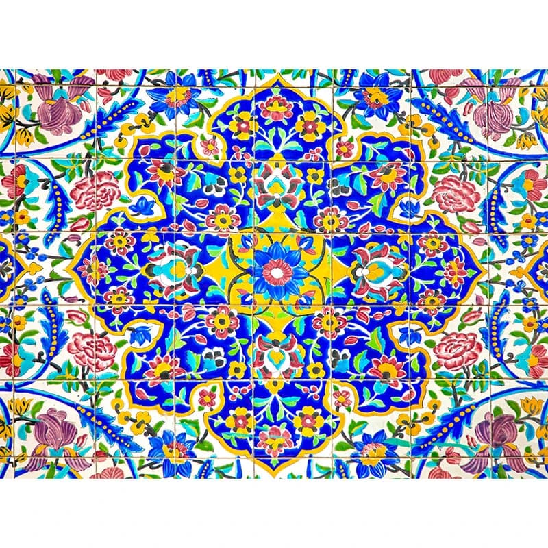تابلو شاسی مدل کاشی کاری ایرانی اسلیمی کد 09