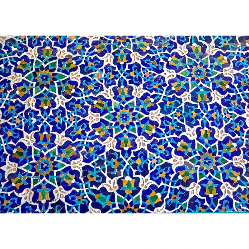 تابلو شاسی مدل کاشی های سنتی و نقوش ایرانی کد 055