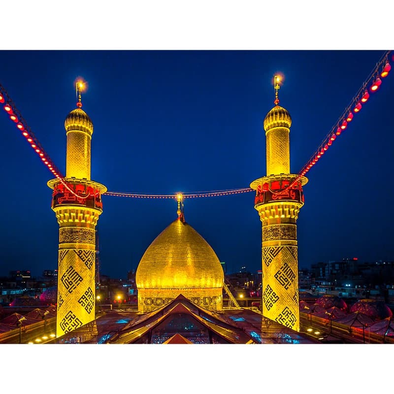 تابلو شاسی مدل کربلا حرم مطهر حضرت ابوالفضل العباس (ع) کد 25