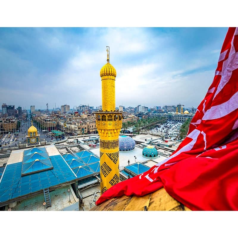 تابلو شاسی مدل کربلا بین الحرمین حرم حضرت ابالفضل العباس (ع) کد 20